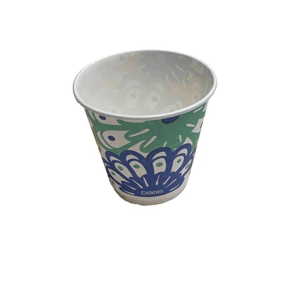 Dixie Cups 3 oz Floral Blue Collection Bathroom Cups 100s New no box